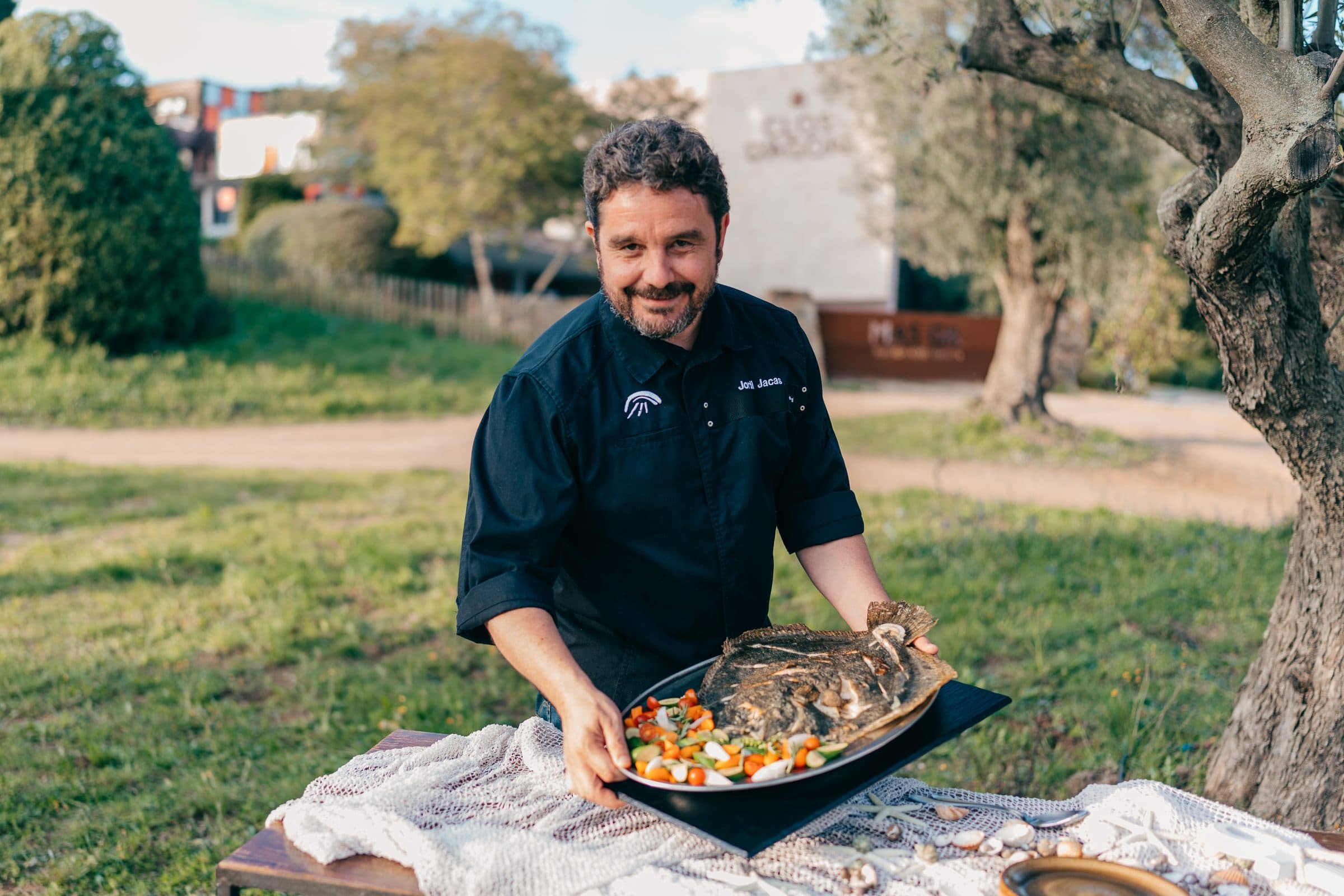 Brasa en el jardín